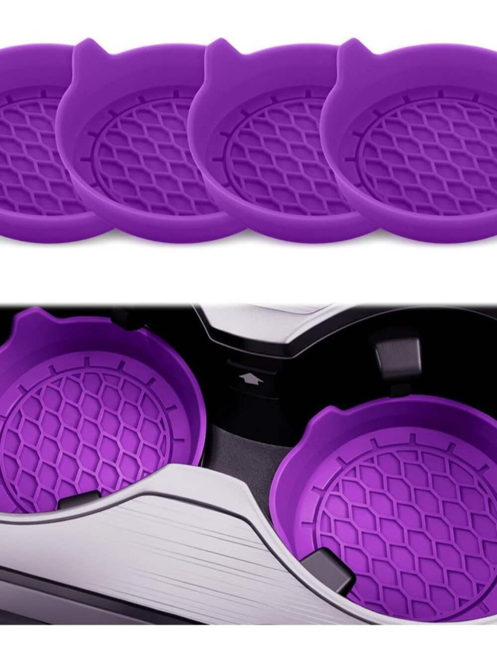 Car Cup Holder Coaster, Silicone Cup Holder Insert, Universal Non-Slip Cup Holde